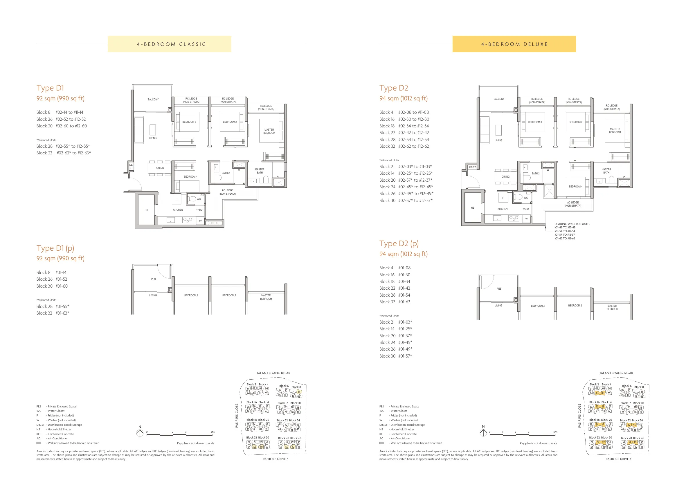 Coastal Cabana EC floor plan layout page 3 showing unit configuration at Jalan Loyang Besar, Pasir Ris District D18