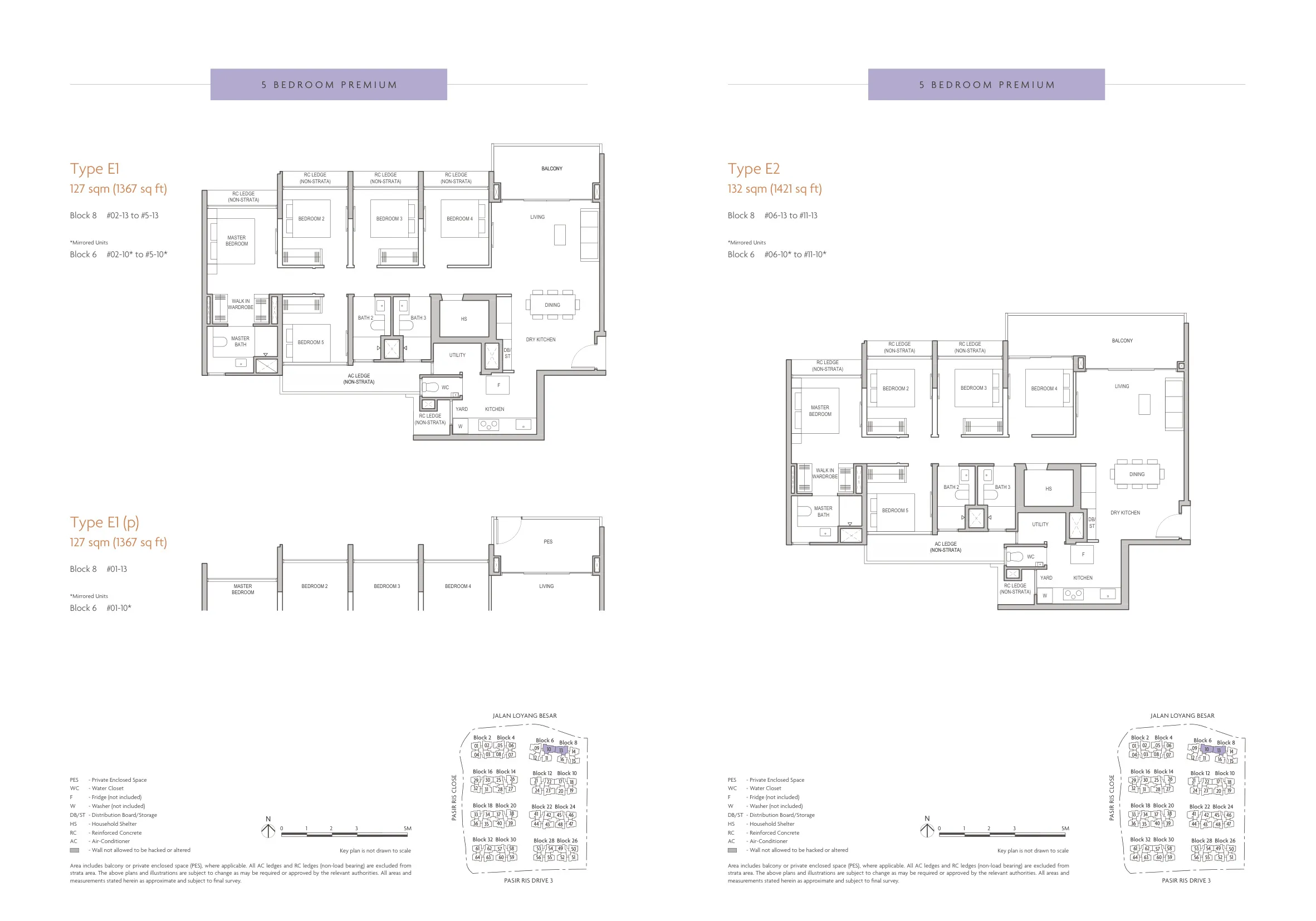 Coastal Cabana EC floor plan layout page 6 showing unit configuration at Jalan Loyang Besar, Pasir Ris District D18